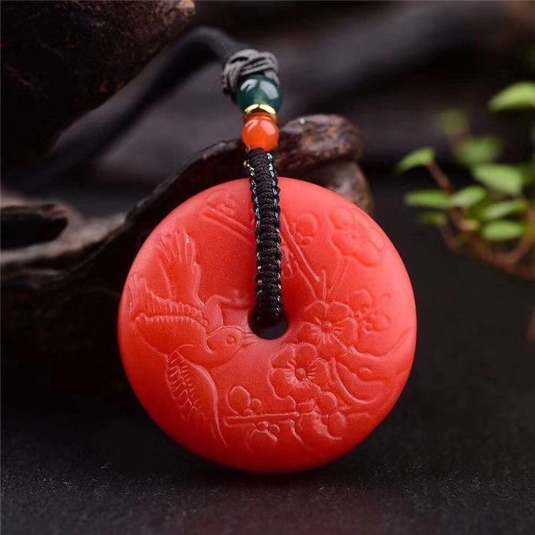 Natural red agate safety buckle increases energy and protects safety