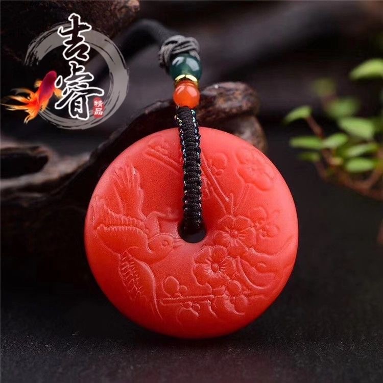 Natural red agate safety buckle increases energy and protects safety