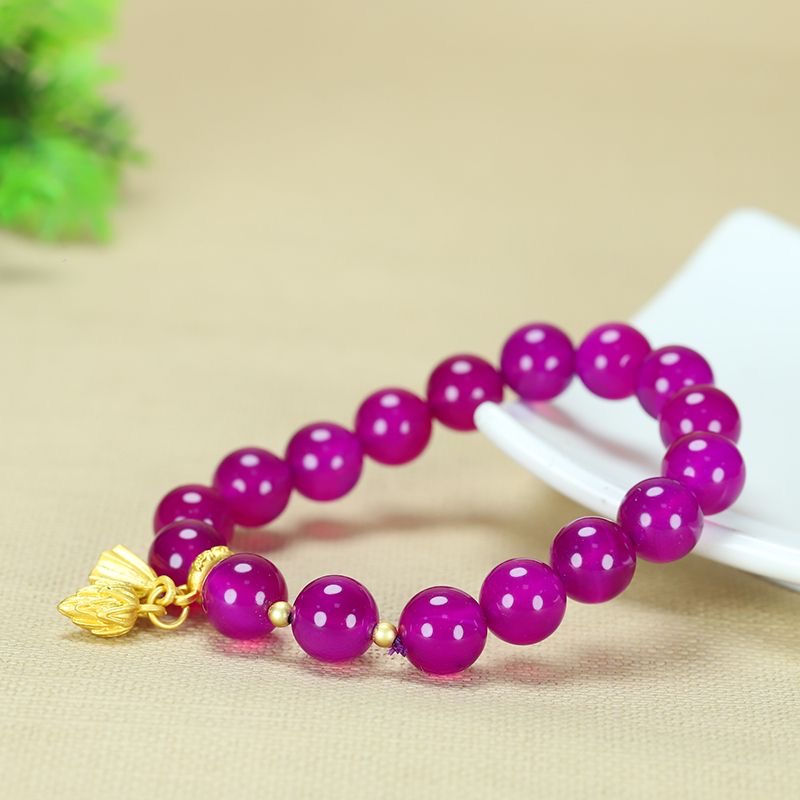 Xizang natural red agate bracelet necklace earrings three piece set