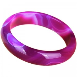 Natural Brazilian Purple Agate Bracelet