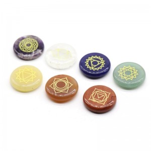 Natural Crystal High Frequency Energy Yoga Symbol 7-Color Combination