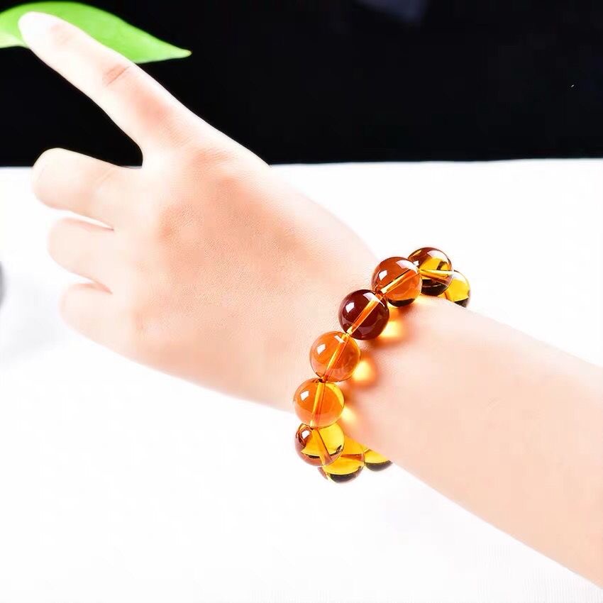 Brazilian pure natural yellow crystal bracelet for both men and women