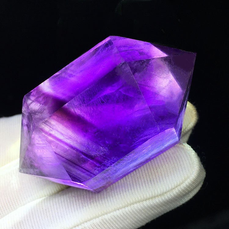Natural Uruguayan amethyst raw stone polished lucky energy stone