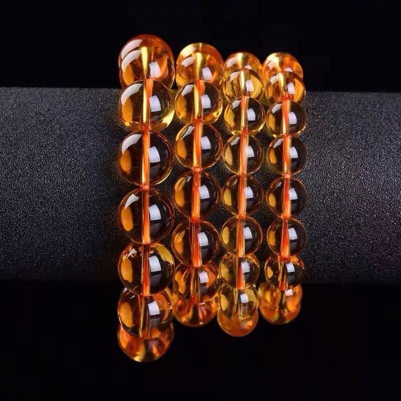Brazilian pure natural yellow crystal bracelet for both men and women