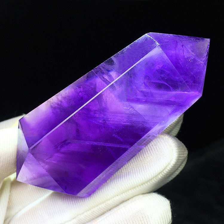Natural Uruguayan amethyst raw stone polished lucky energy stone