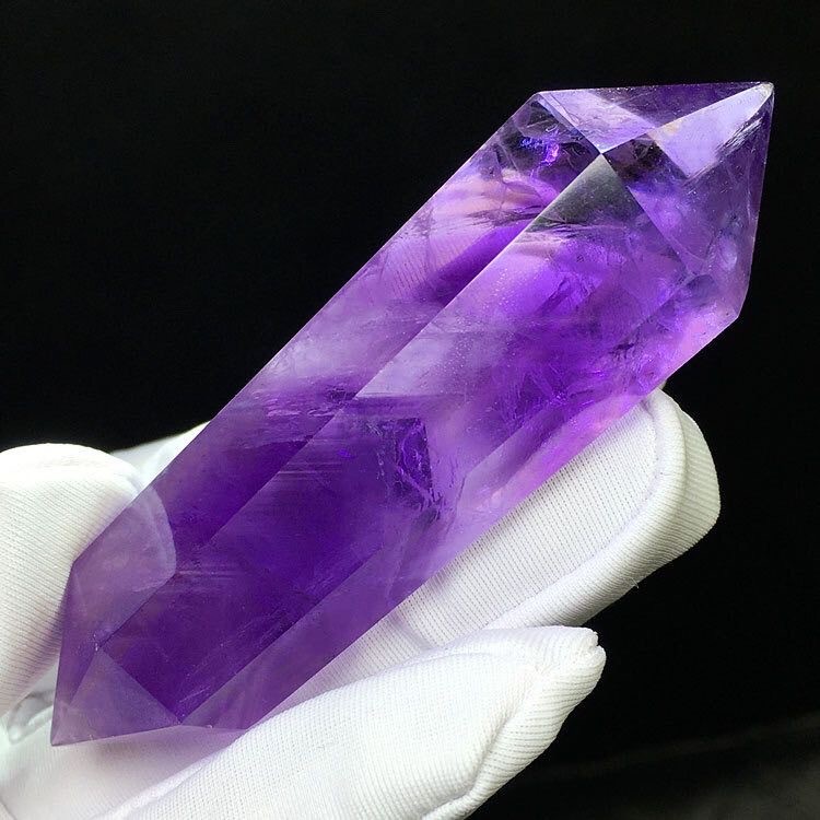 Natural Uruguayan amethyst raw stone polished lucky energy stone