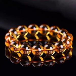 Brazilian pure natural yellow crystal bracelet for both men and women