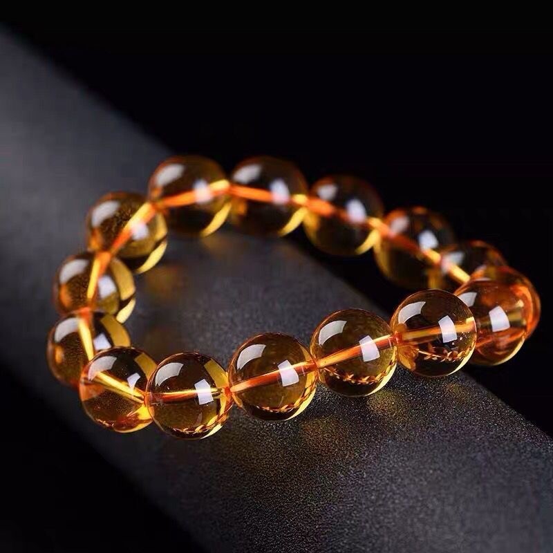 Brazilian pure natural yellow crystal bracelet for both men and women