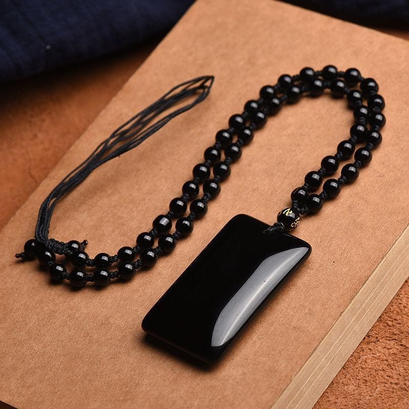Obsidian Peaceful Pendant for Men and Women