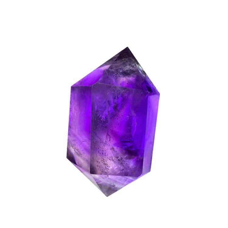 Natural Uruguayan amethyst raw stone polished lucky energy stone